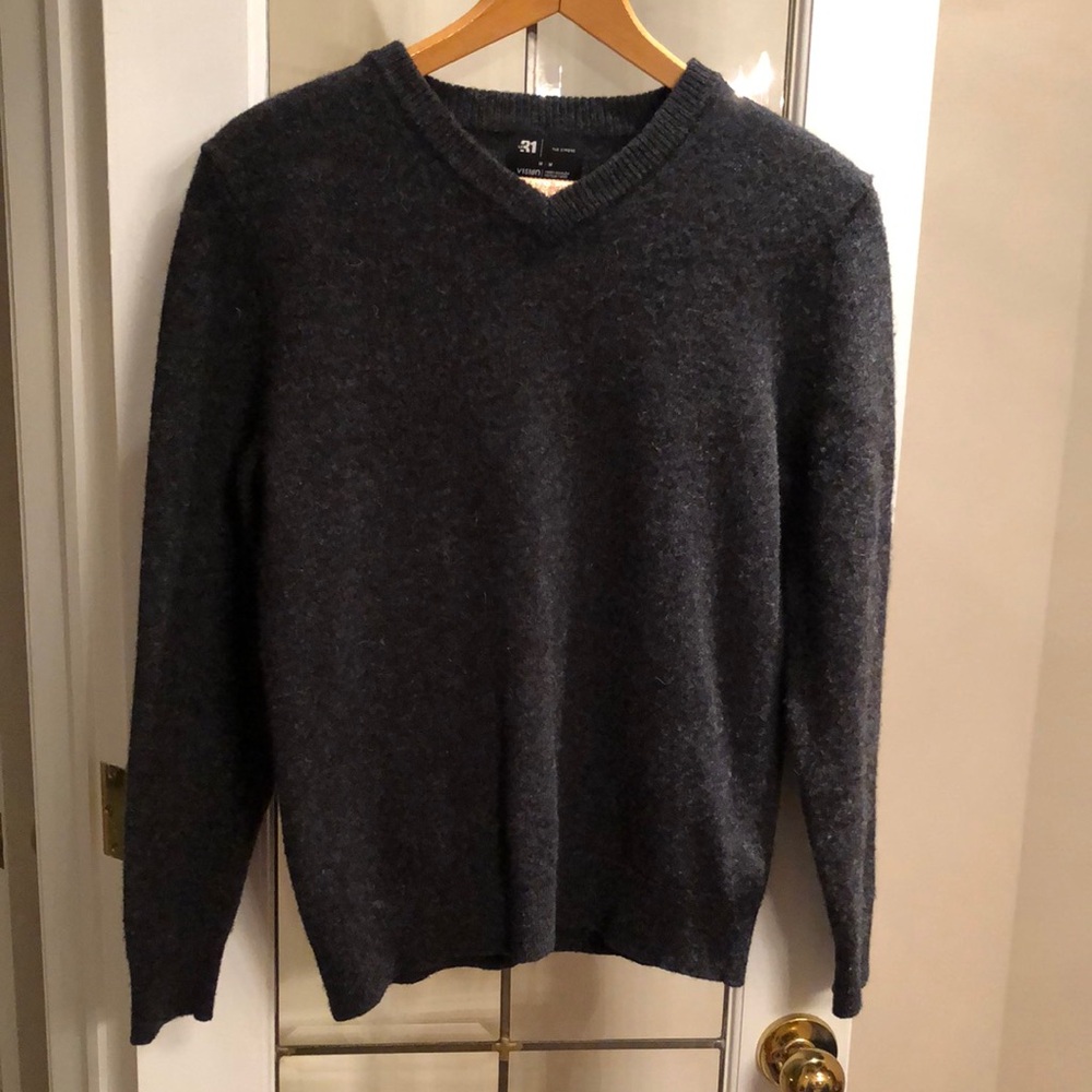 Le 31 Par Simons Grey Wool Sweater